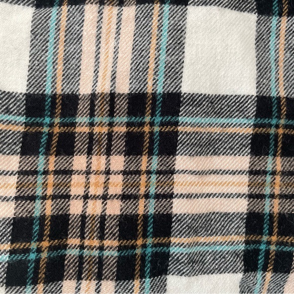 Volcom Getting‎ Rad Plaid Flannel Shirt Girls Size Large XL 14/16 Brown Gold - Picture 6 of 7